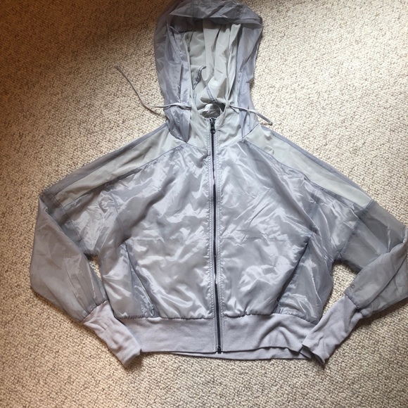 Alo Yoga Zip Up Blue-Gray Hoodie - Picture 1 of 3